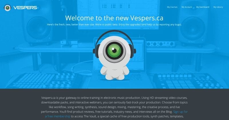 Vespers WordPress Website Redesign